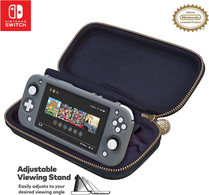 Game Traveler Nintendo Switch Zelda Case - Holds Switch OLED, Switch or Switch Lite, Adjustable Viewing Stand & Bonus Game Cases, Deluxe Carry Handle, Licensed Nintendo Switch Case