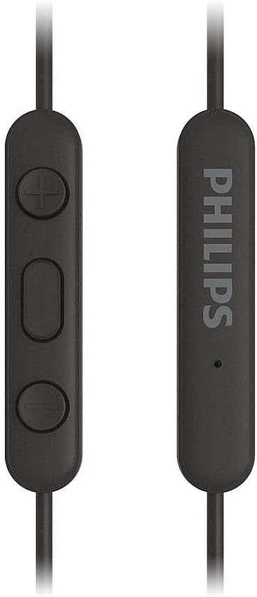 PHILIPS TAE5008BK In-Ear Headphones With Mic | Lightweight Wired Headphones | USB-C Connector | 1.2 m Cable | 3 Button In-Line Remote | 3 Eartip Sizes | Clear Sound & Punchy Bass |