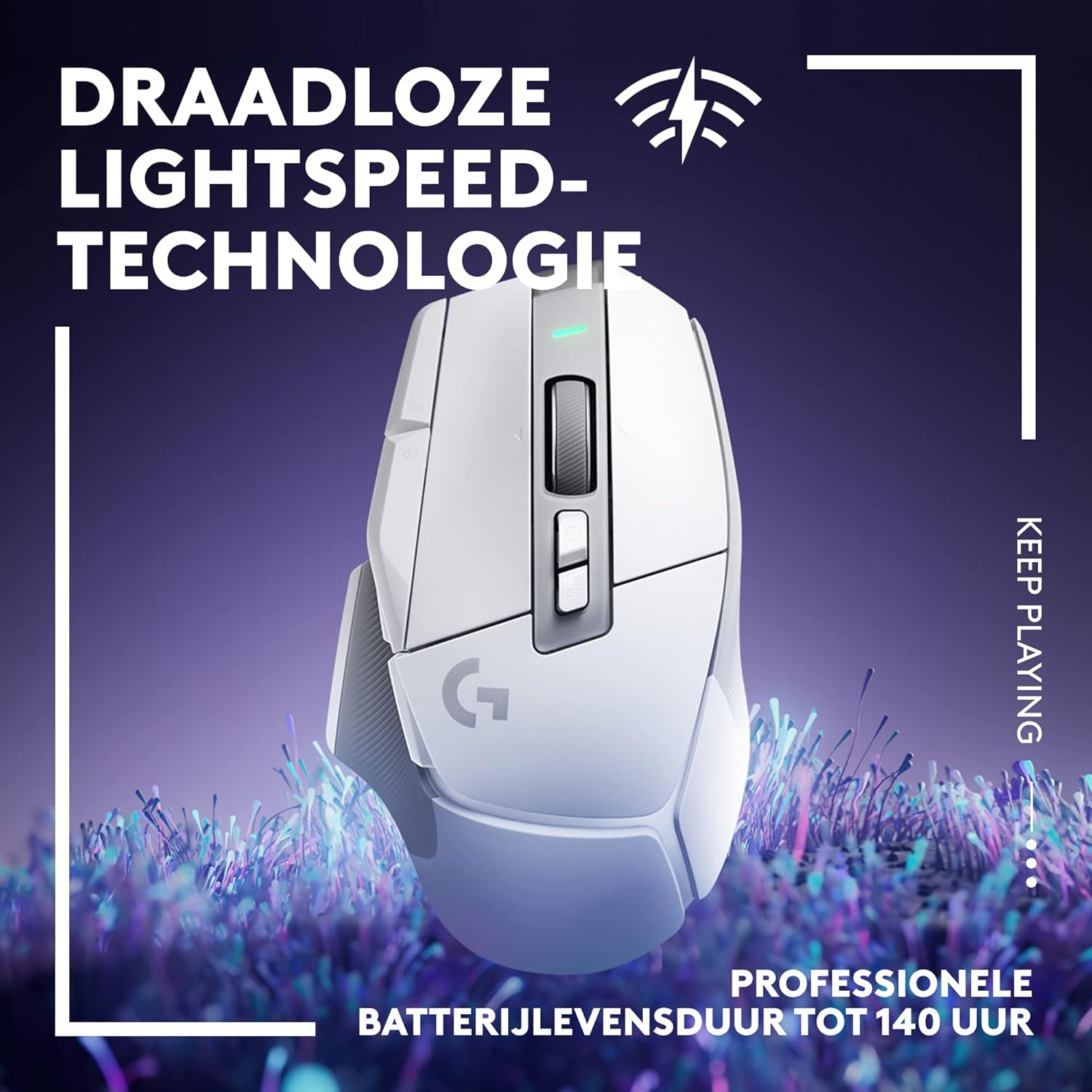 Logitech G G502 X LIGHTSPEED Wireless Gaming Mouse - Optical mouse with LIGHTFORCE hybrid optical-mechanical switches, HERO 25K gaming sensor, compatible with PC - macOS/Windows