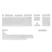Redragon A135 Crystal KeyCaps, 147 Keys Standard Doubleshot PBT Keycap Set, OSA Profile, US(ANSI) Layout, Compatble with Most Mechanical Keyboards & Optical Keyboards, Keycaps Puller Included