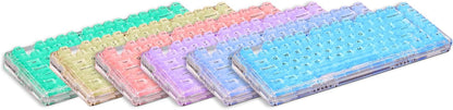 Redragon A135 Crystal KeyCaps, 147 Keys Standard Doubleshot PBT Keycap Set, OSA Profile, US(ANSI) Layout, Compatble with Most Mechanical Keyboards & Optical Keyboards, Keycaps Puller Included