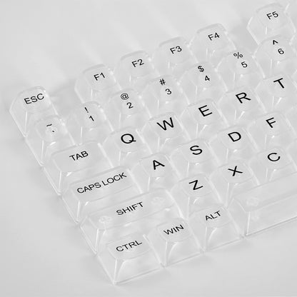 Redragon A135 Crystal KeyCaps, 147 Keys Standard Doubleshot PBT Keycap Set, OSA Profile, US(ANSI) Layout, Compatble with Most Mechanical Keyboards & Optical Keyboards, Keycaps Puller Included