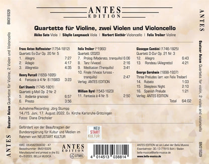 Quartette fur Violine, zwei Violen und Violoncello