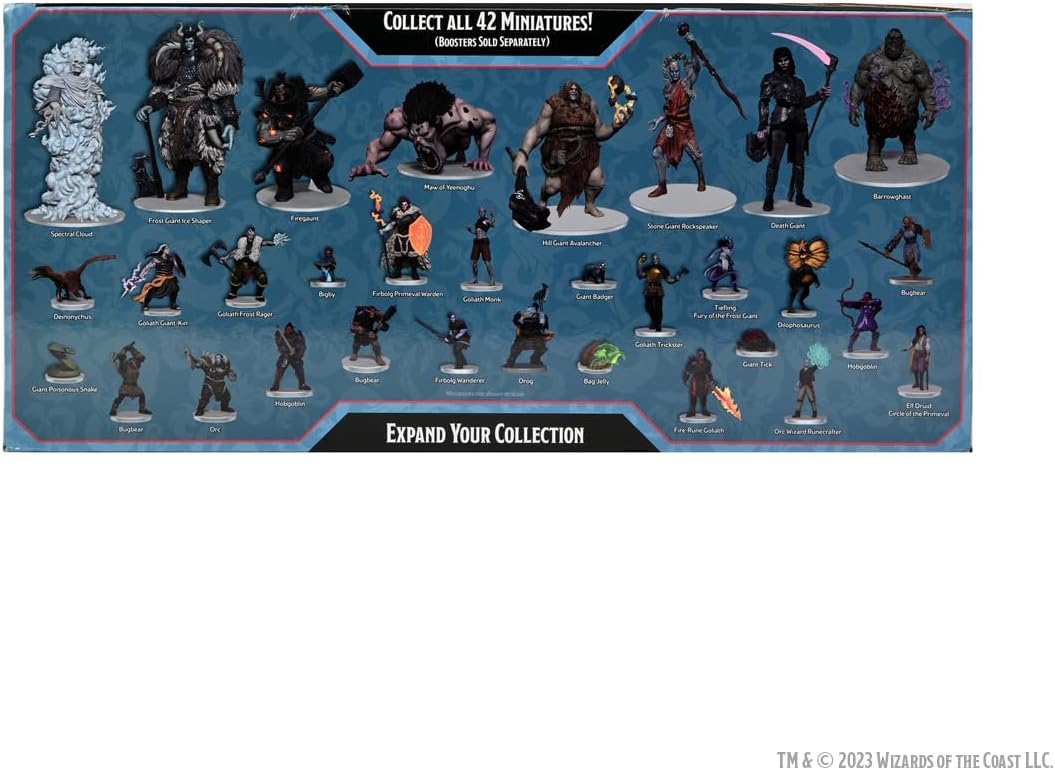 Wizkids D&D Icons of The Realms: Bigby Presents Miniatura prepintada Glory of The Giants - Limited Edition Boxed Set (Set 27