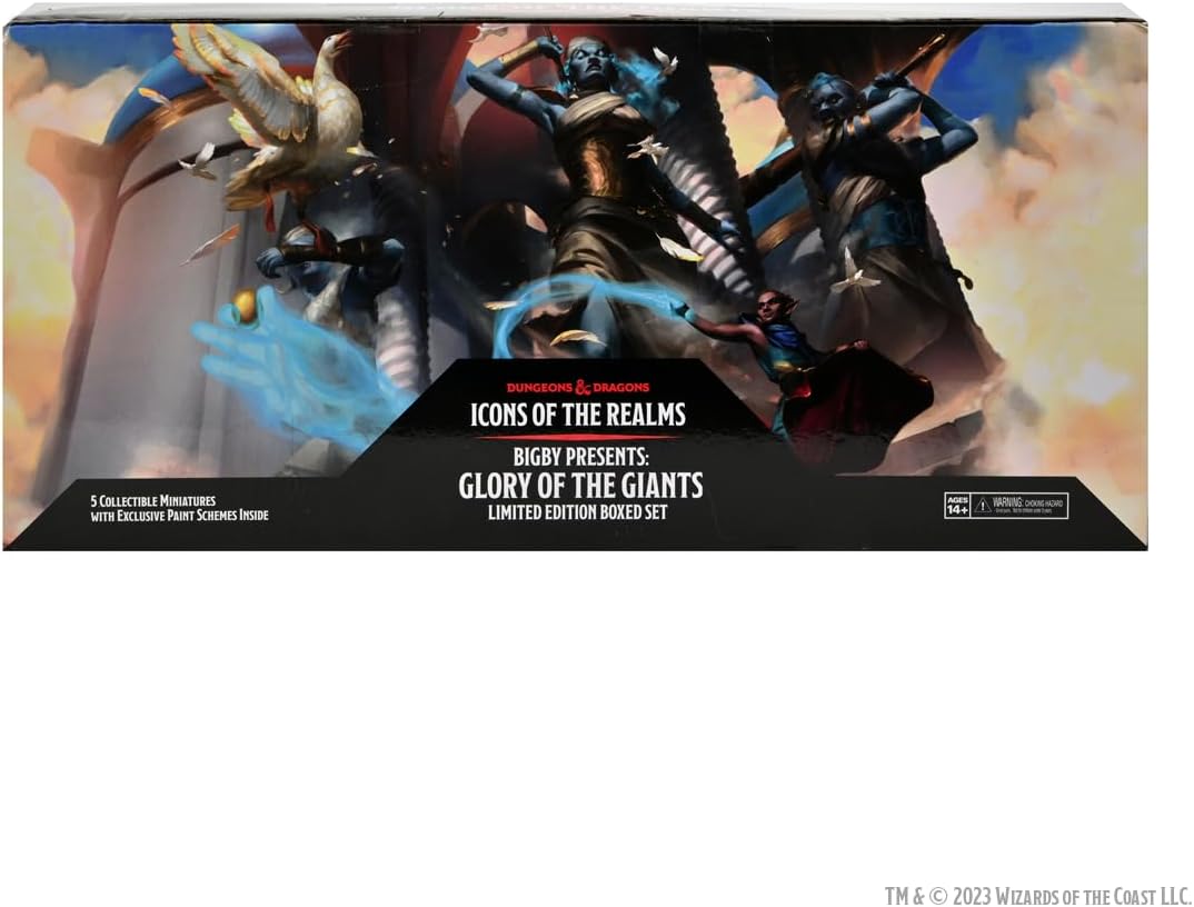 Wizkids D&D Icons of The Realms: Bigby Presents Miniatura prepintada Glory of The Giants - Limited Edition Boxed Set (Set 27