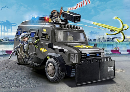PLAYMOBIL City Action 71144 Fuerzas Especiales Vehículo Todoterreno,con luz y Sonido, Juguetes para niños a Partir de 5 años
