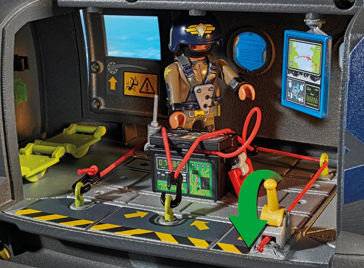 Playmobil 71149 City Action Tactical Police Twin-Prop Helicopter, highly detailed SWAT rescue helicopter with light and sound module, fun imaginative role-play, playset suitable for children ages 5+