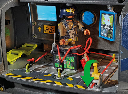 Playmobil 71149 City Action Tactical Police Twin-Prop Helicopter, highly detailed SWAT rescue helicopter with light and sound module, fun imaginative role-play, playset suitable for children ages 5+