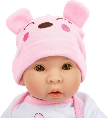 Small Foot 11522 Girl Baby Doll with Accessories, Role-Playing Toy, with Soft Body, 5 Pieces