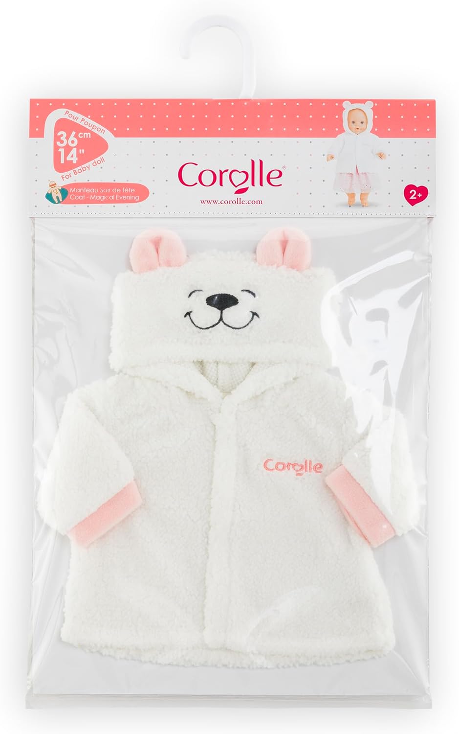 Corolle 9000141490 jas, collectie magische avond, voor alle 36 cm babypoppen, vanaf 2 jaar