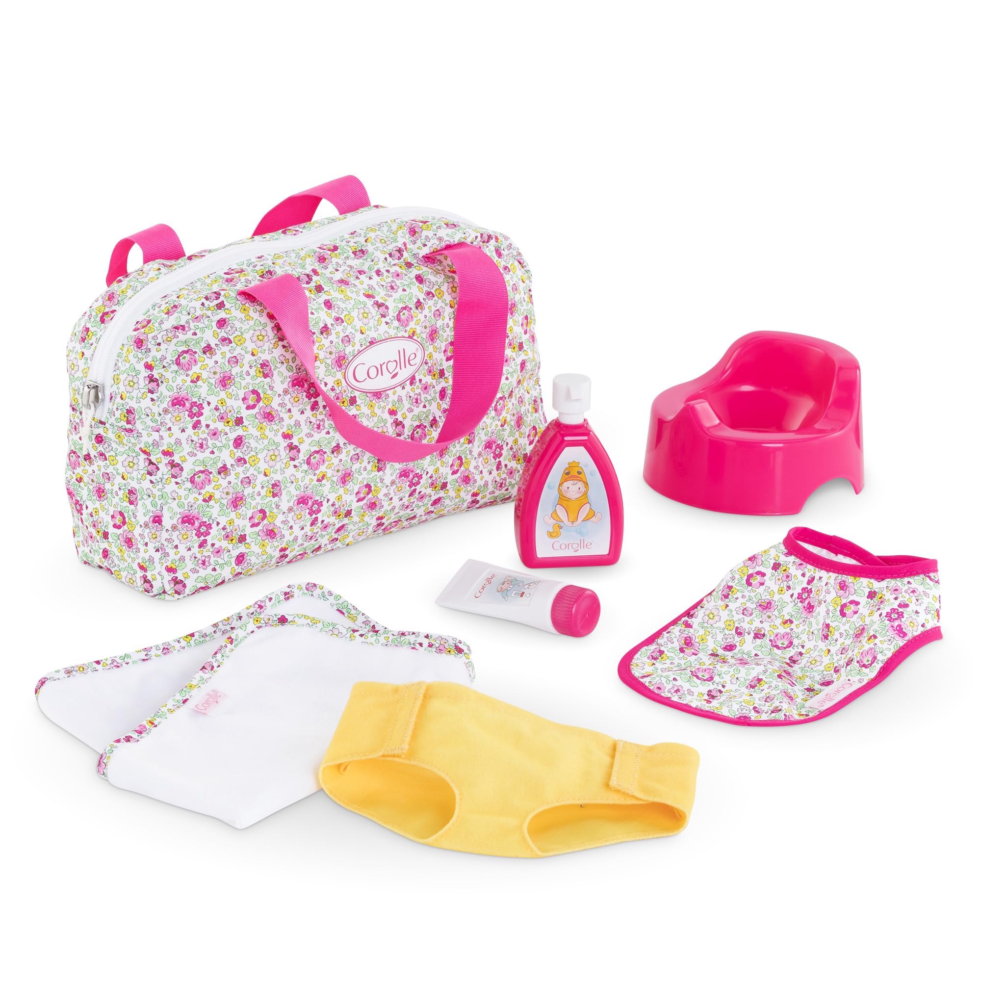Corolle - 9000141540 Baby Changing Accessories Set with 7 Accessories for 36 cm Dolls from 2 Years