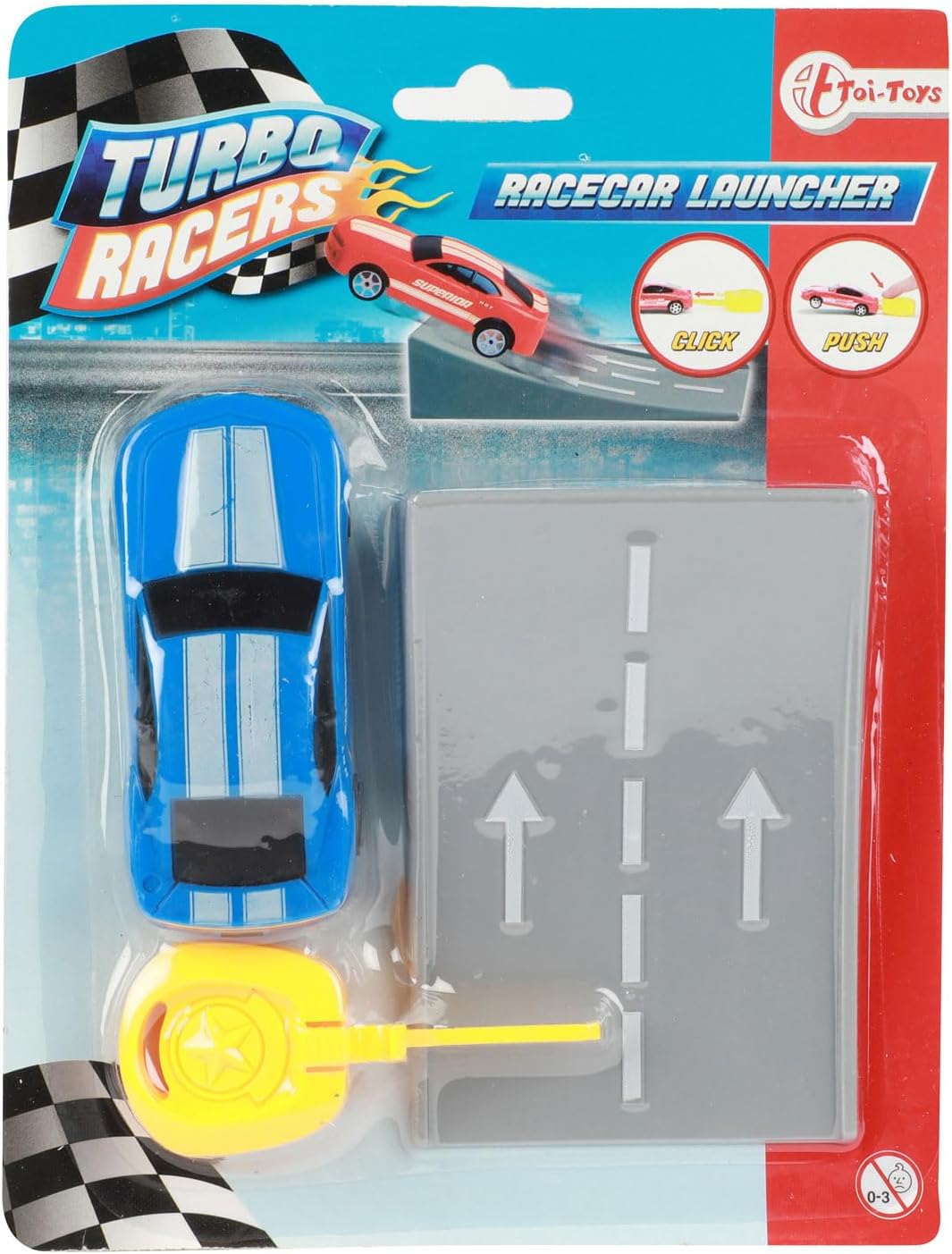 Toi-Toys - Turbo Racers Afschiet Rallyauto met Schans