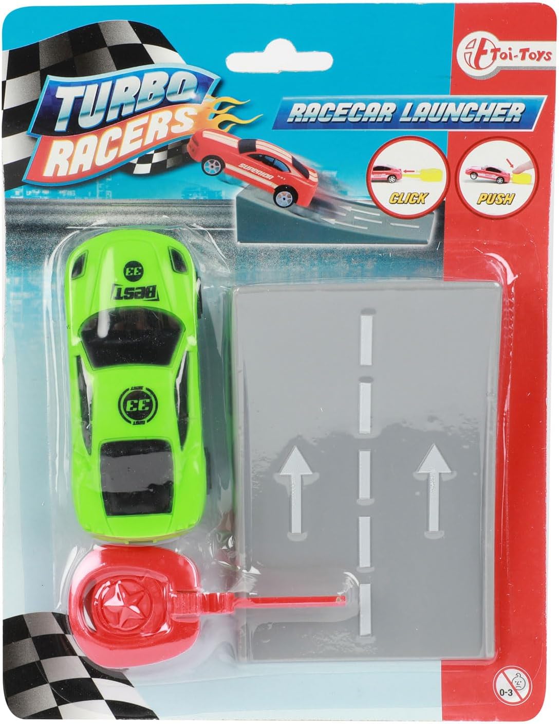 Toi-Toys - Turbo Racers Afschiet Rallyauto met Schans