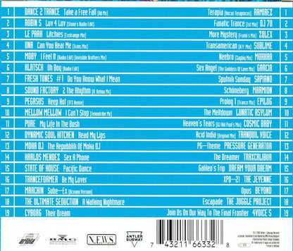 Dance 2 Trance, Robin S, Moby, Pegasus, Tranceformer, Ramirez..