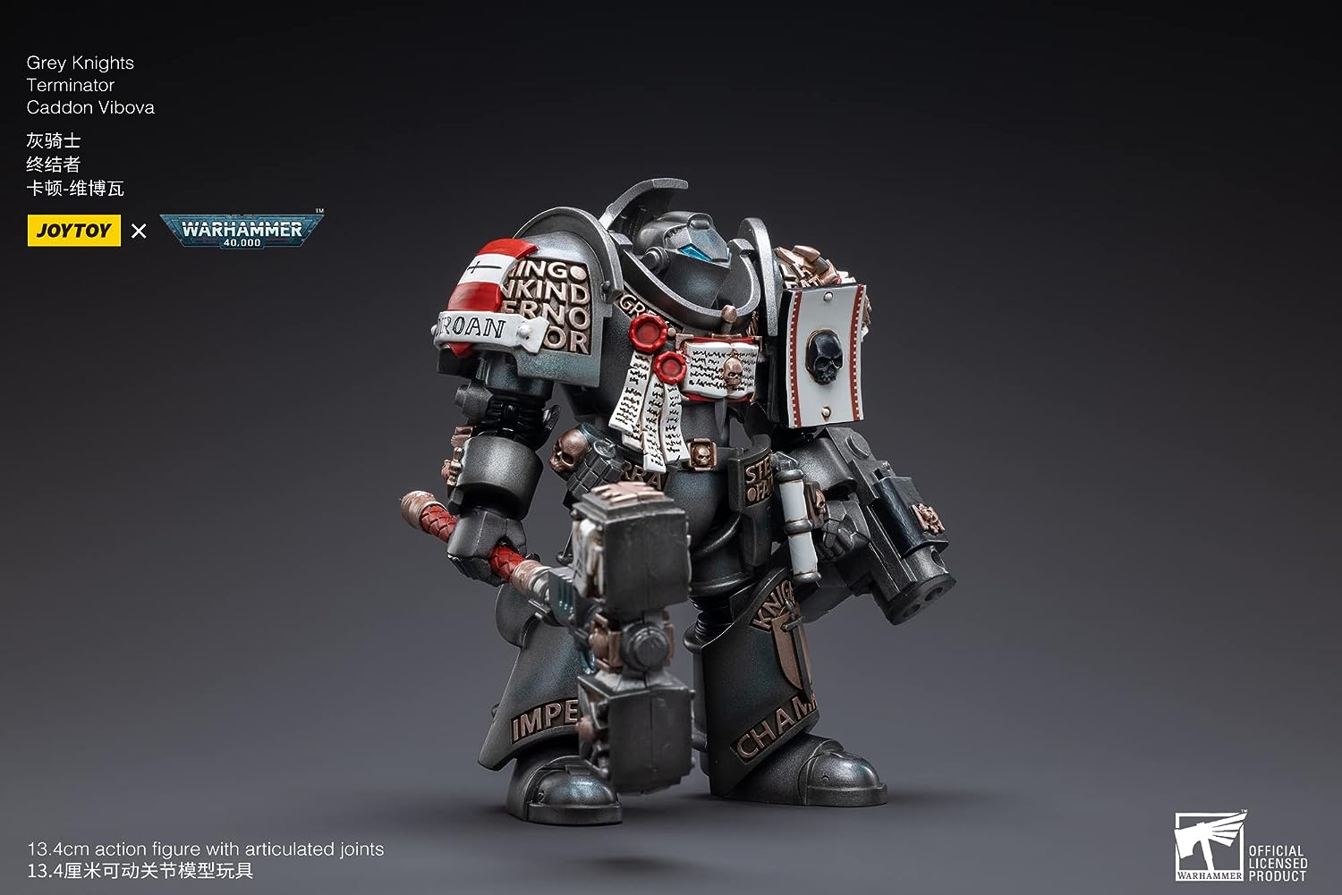 Bloomage Joytoy Tech Joytoy Warhammer 40.000 Grey Knights Terminator Caddon Vibova 1/18 Figur (Netz