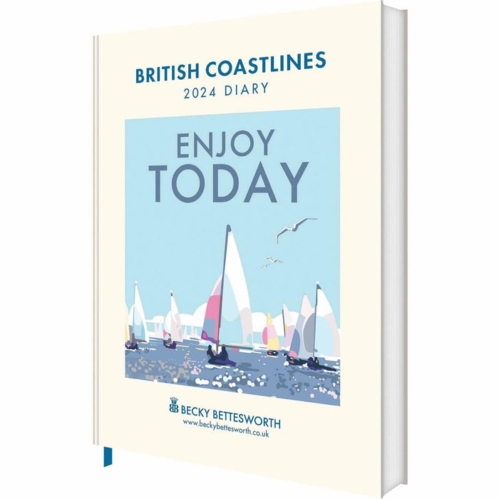 CAROUSEL CALENDARS British Coastlines By Becky Bettesworth Deluxe Diary 2024