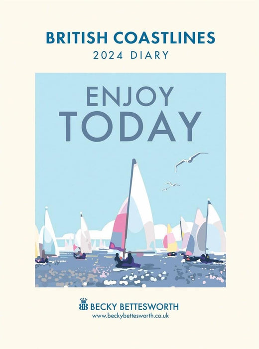CAROUSEL CALENDARS British Coastlines By Becky Bettesworth Deluxe Diary 2024