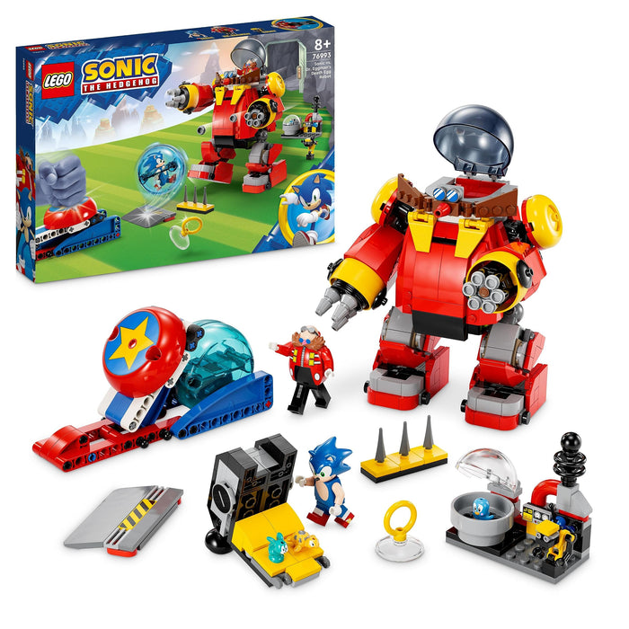 LEGO Sonic the Hedgehog Sonic vs. Dr. Eggman's Death Egg Robot Toy for Kids & Sonic the Hedgehog Shadow the Hedgehog Escape, Motorbike Toy for Kids, Boys & Girls aged 8 Plus with Buildable Lab + Motorbike Toy
