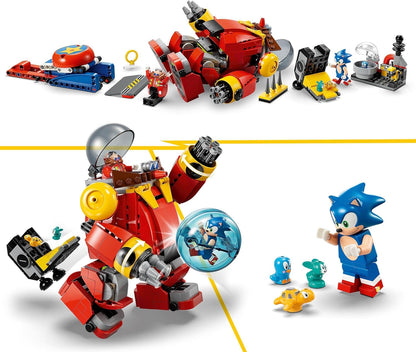 LEGO Sonic the Hedgehog Sonic vs. Dr. Eggman's Death Egg Robot Toy for Kids & Sonic the Hedgehog Shadow the Hedgehog Escape, Motorbike Toy for Kids, Boys & Girls aged 8 Plus with Buildable Lab + Motorbike Toy