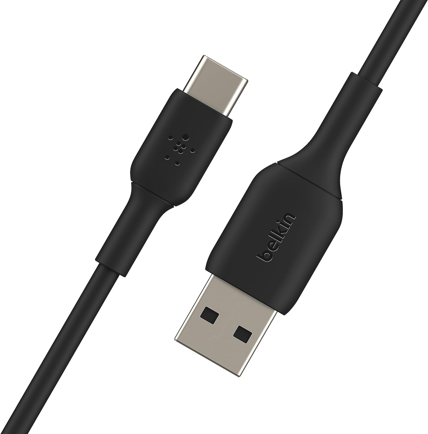 Belkin BoostCharge USB C charger cable, USB-C to USB-A cable, USB type C charging cable for iPhone 15, Samsung Galaxy S23, S23+, S23 Ultra, Pixel, iPad Pro, Nintendo Switch and more - 2m