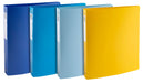 Exacompta - Ref. 51140E - Set of 4 Bee Blue semi-rigid binders - 4 round rings 30 mm diameter - 40 mm spine - external dimensions 32 x 26.8 cm - A4 maxi file format - assorted colors Pack of 4 Füllhöhe 30 mm | 4 Ringe assorted colours