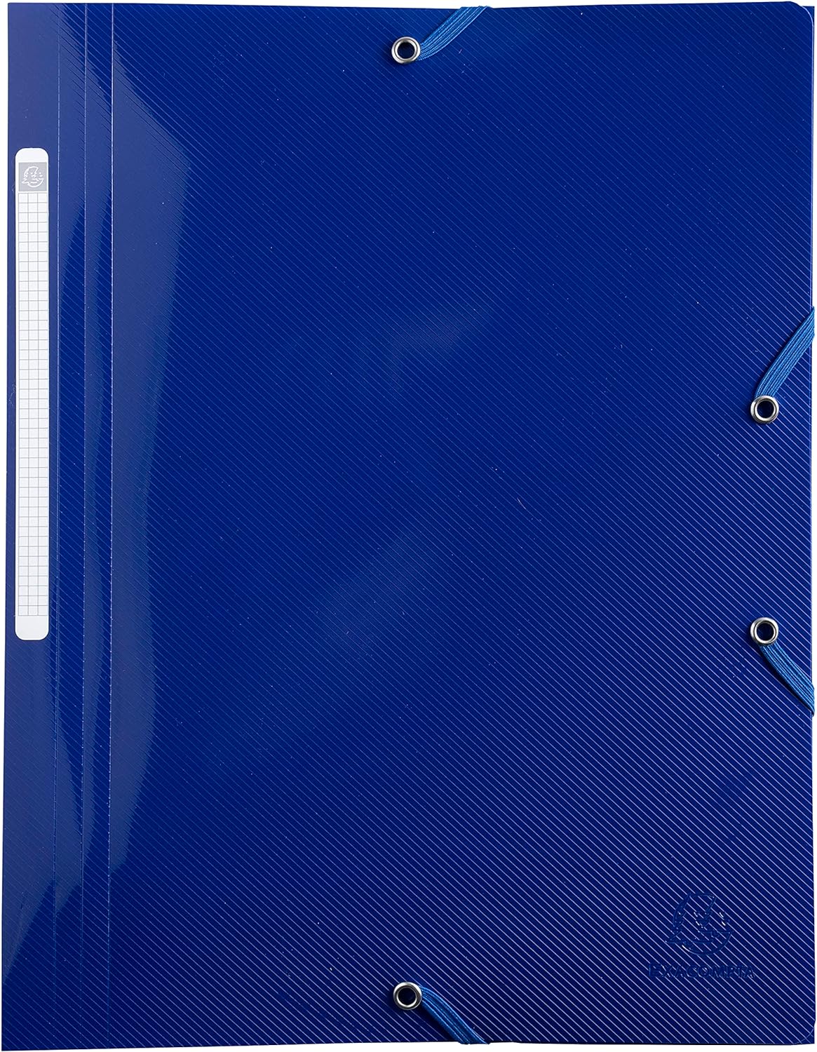 Exacompta - Ref. 55110E - Bee Blue 3 flap folders with elastic closure, Polypropylene, Pack of 4 - A4 - assorted colors