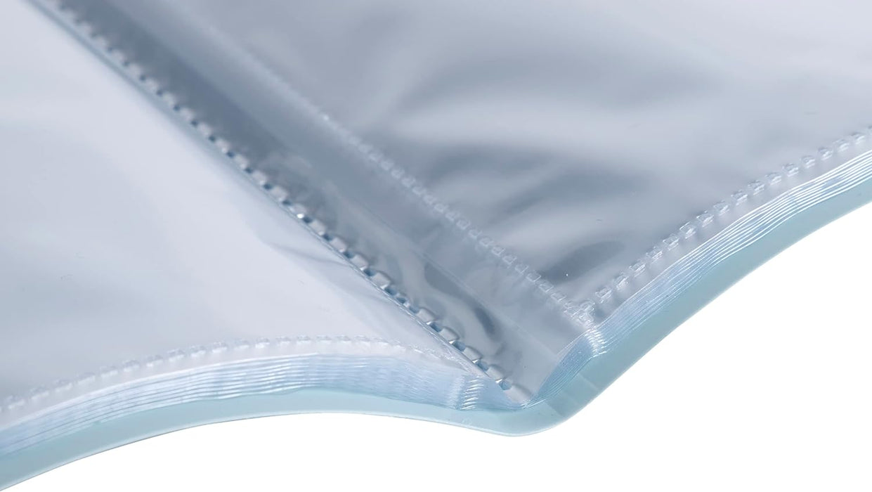 Exacompta - Ref. 88110E - Pack of 4 BeeBlue semi-rigid recycled PP document protectors 40 views - A4 - assorted colors