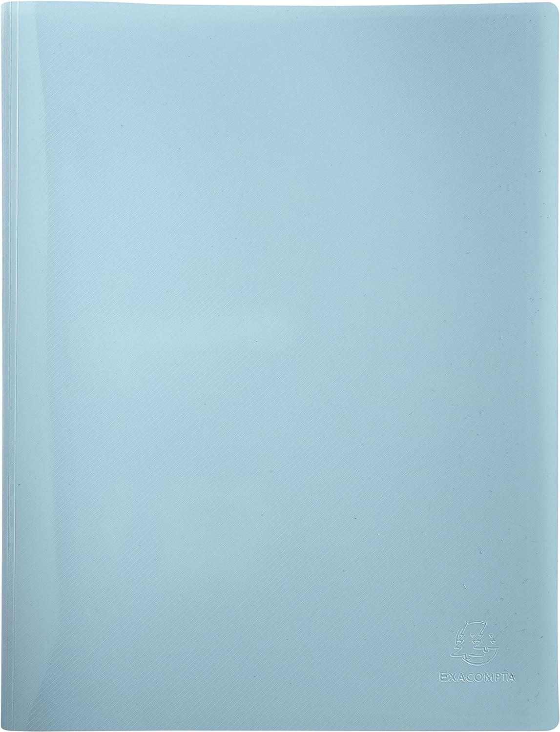 Exacompta - Ref. 88110E - Pack of 4 BeeBlue semi-rigid recycled PP document protectors 40 views - A4 - assorted colors