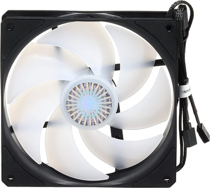 Cooler Master SickleFlow 140 ARGB Case & Cooling Fan - ARGB Motherboard Compatible, Translucent Air Balance Blades, 67 CFM, 2.25 mmH2O, 10 to 27 dBA - ARGB ARGB 140 mm