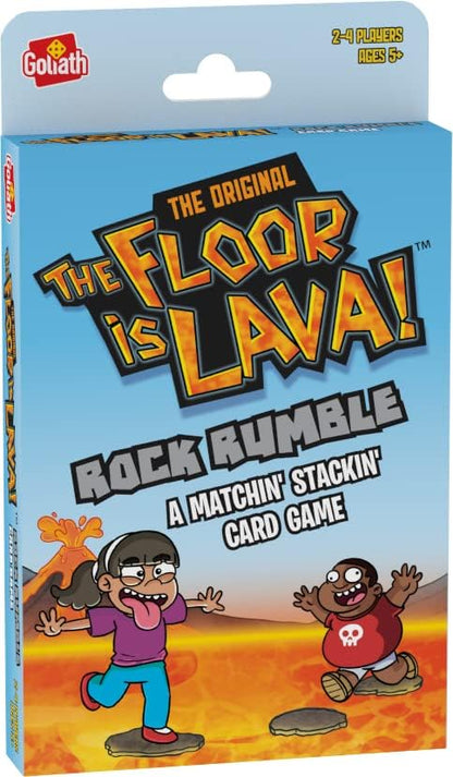 Goliath Games The Floor is Lava: Rock Rumble | A Matchin' Stackin' Card Game | Kids Party Games | For 2-4 Players | Ages 5+