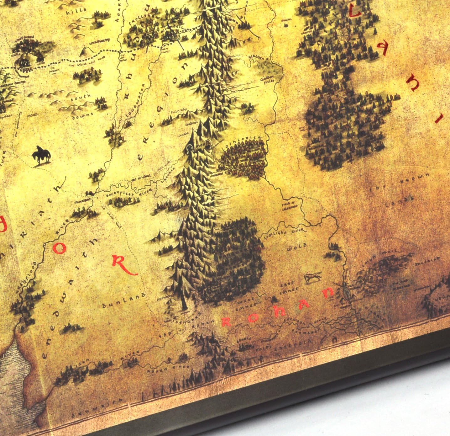 The Noble Collection -Lord of the Rings Map of Middle Earth,3.,5x25.5 cm