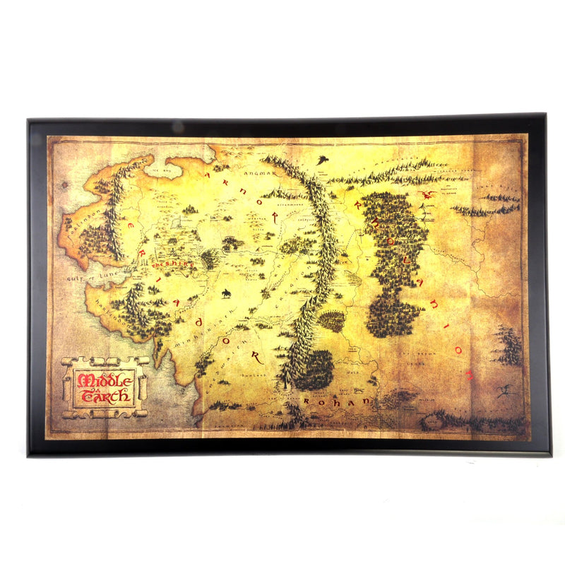 The Noble Collection -Lord of the Rings Map of Middle Earth,3.,5x25.5 cm