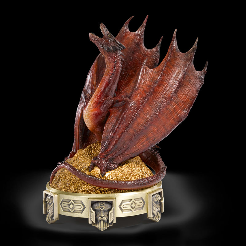 The Noble Collection The Hobbit Smaug Incense Burner - 10in (25.5cm) Hand Painted Dragon Sculpture - Officially Licensed Film Set Movie Props Replicas Gifts