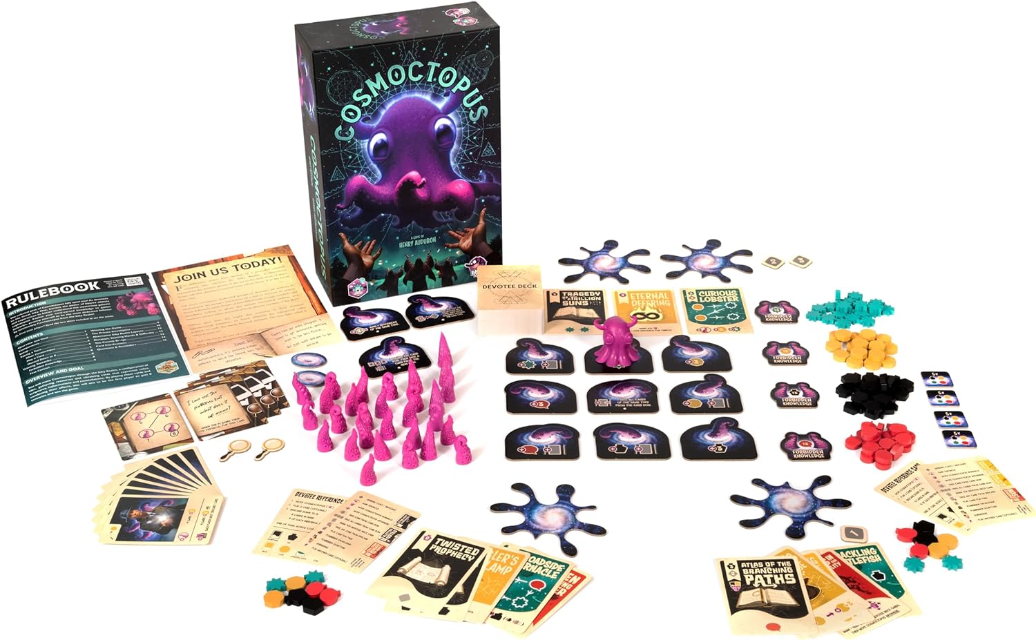 LUCKY DUCK GAMES - Cosmoctopus | Board Game | English Version| Engine-Building Strategy Game | Fun Family Game for Kids and Adults | 1-4 Players | Ages 14+ | 60-90 Minutes