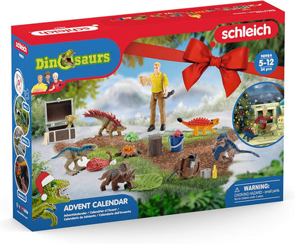schleich 98984 Advent Calendar 2023, from 5 years, DINOSAURS - Playset, 24 pieces