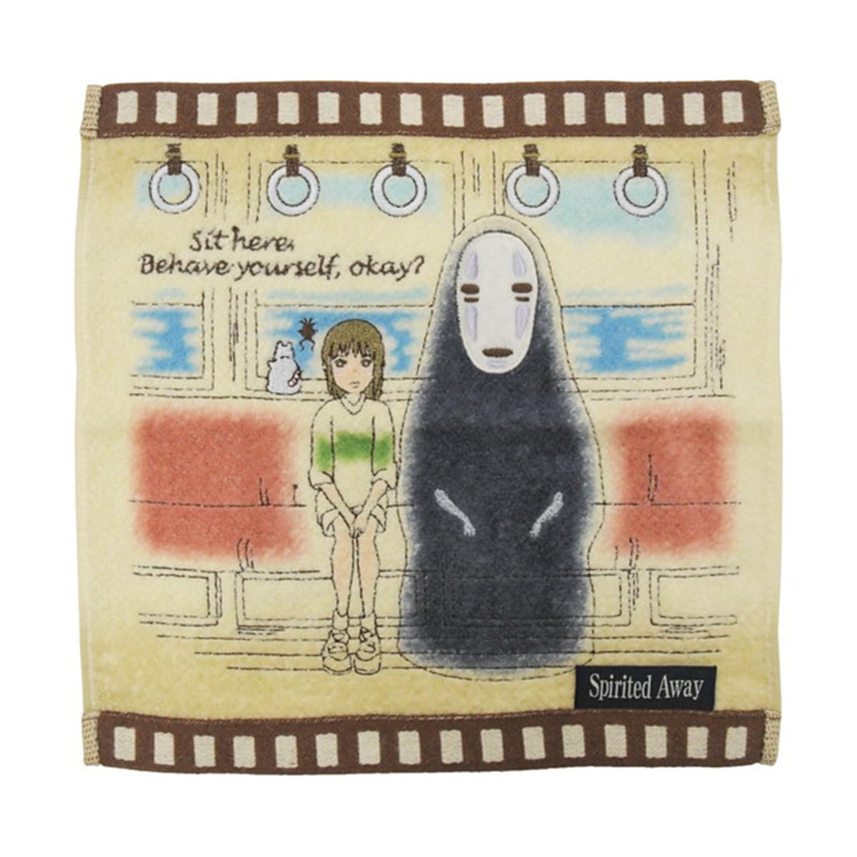 Marushin 1005048200 Mini asciugamano, Ghibli, STYAway, Film Kaonashi, fazzoletto, carattere, 100% cotone, antibatterico, inodore, cotone biologico, regalo, compleanno, regalo