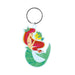 Pyramid International Disney The Little Mermaid Ariel & Flounder Rubber Keyring Keychain Fob