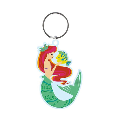 Pyramid International Disney The Little Mermaid Ariel & Flounder Rubber Keyring Keychain Fob