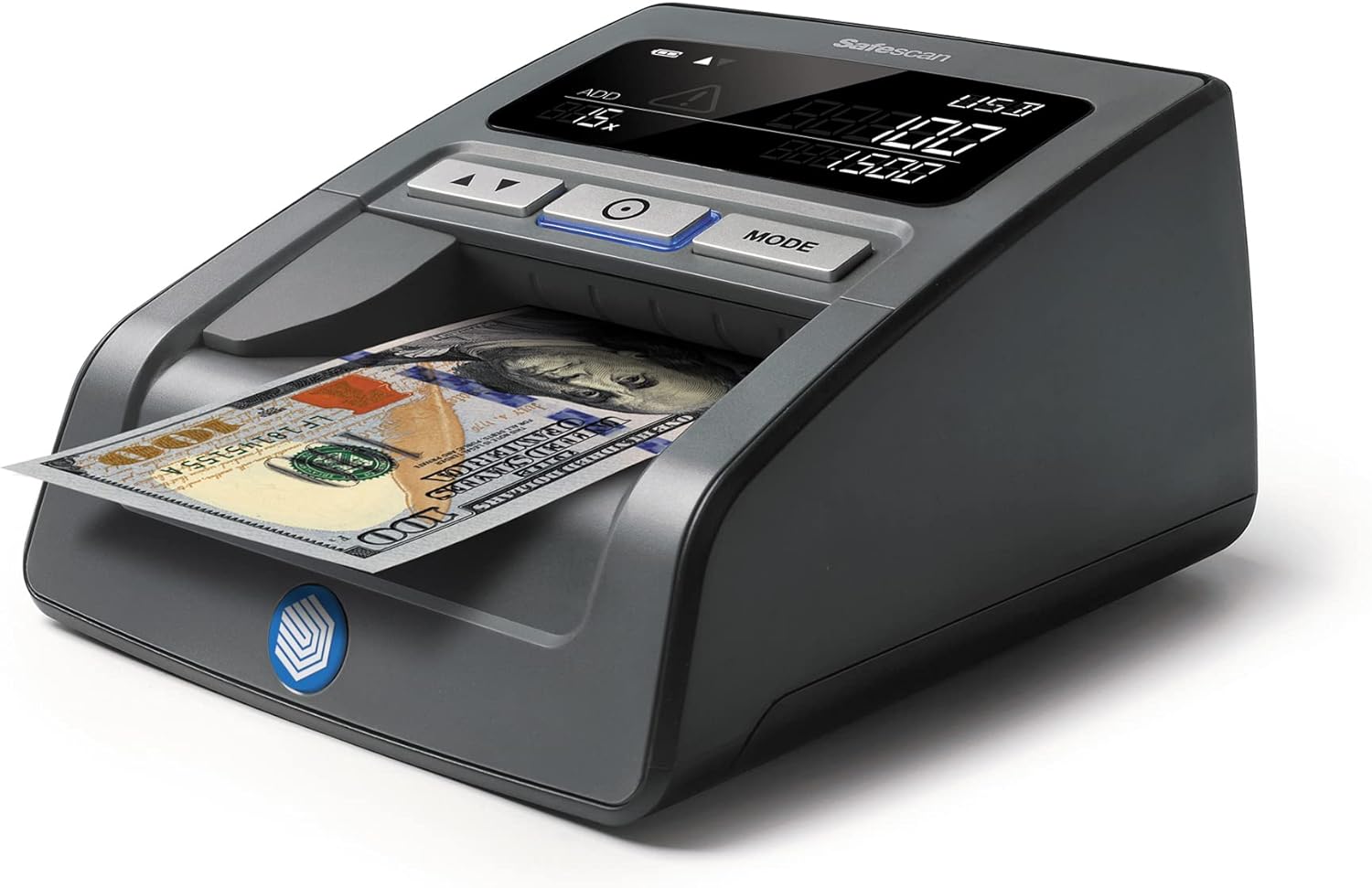 Safescan 185-S Automatic Counterfeit Money Detector that quickly verifies banknotes - Including US Dollars - Money Machine with 7-point detection - 100% accurate Money Checker Machine