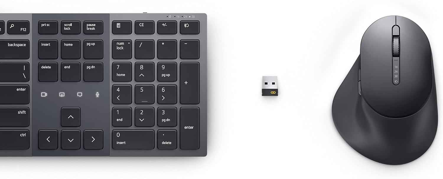 Dell Premier Collaboration Keyboard and Mouse - KM900 - UK (QWERTY