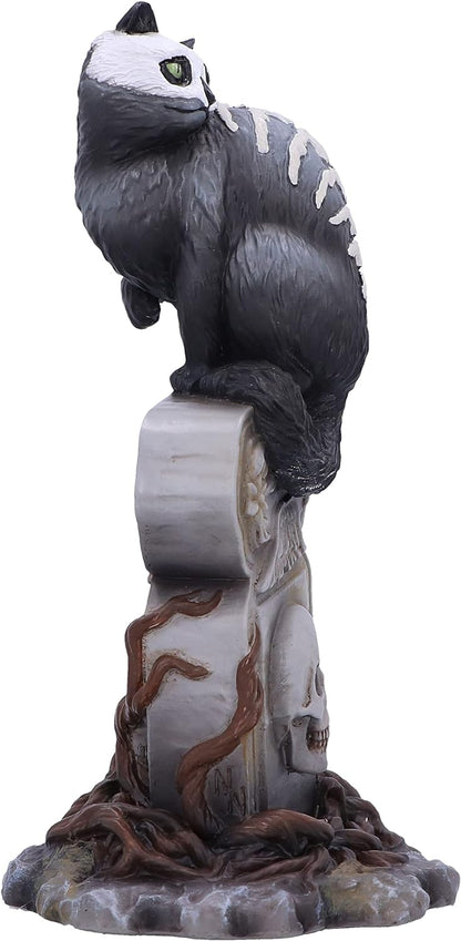 Nemesis Now Skull Cat by Martin Hanford 15cm, Resin, Gothic Cat Ornament, Cat Figurine; From the Complex Mind of Martin Hanford, Cast in the Finest Resin, Hand-Painted