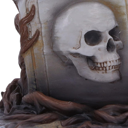 Nemesis Now Skull Cat by Martin Hanford 15cm, Resin, Gothic Cat Ornament, Cat Figurine; From the Complex Mind of Martin Hanford, Cast in the Finest Resin, Hand-Painted