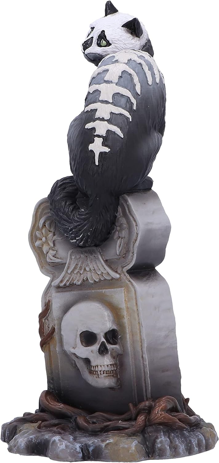 Nemesis Now Skull Cat by Martin Hanford 15cm, Resin, Gothic Cat Ornament, Cat Figurine; From the Complex Mind of Martin Hanford, Cast in the Finest Resin, Hand-Painted