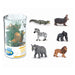 Papo Mini Figurines, 33020 Plus Wild Set 1 (Tube, 6 pcs), Multicolour