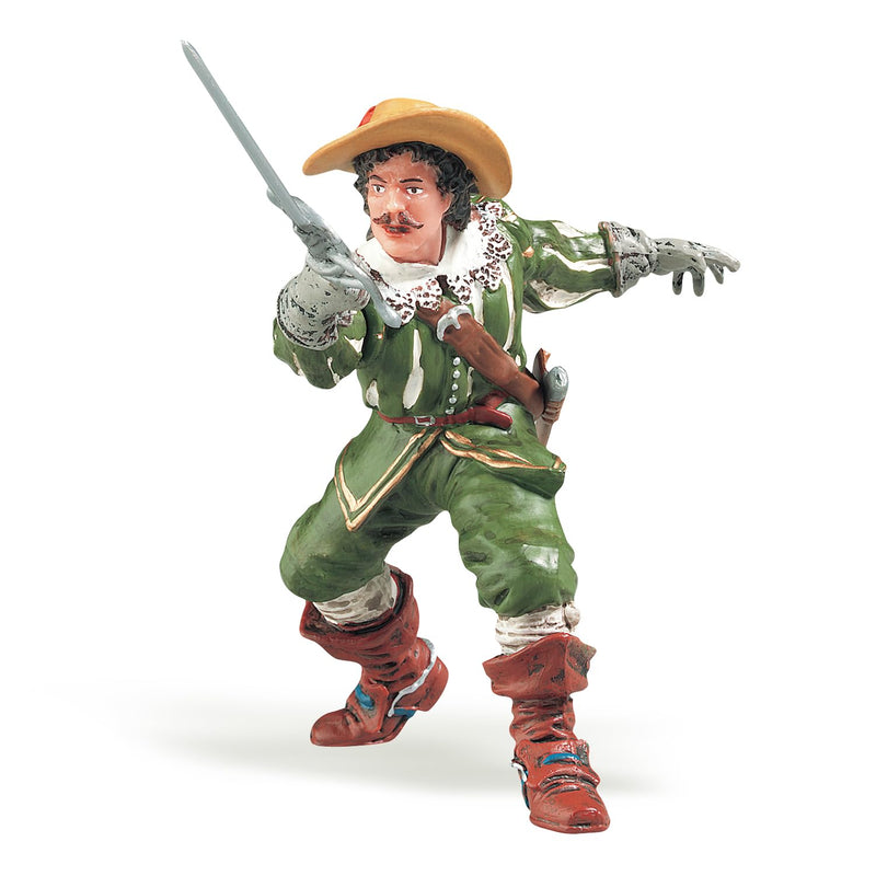 PAPO HISTORICALS Tiere 39904 D'Artagnan Figurine, Multicolour, 11,2 x 11,5 x 10,5 cm
