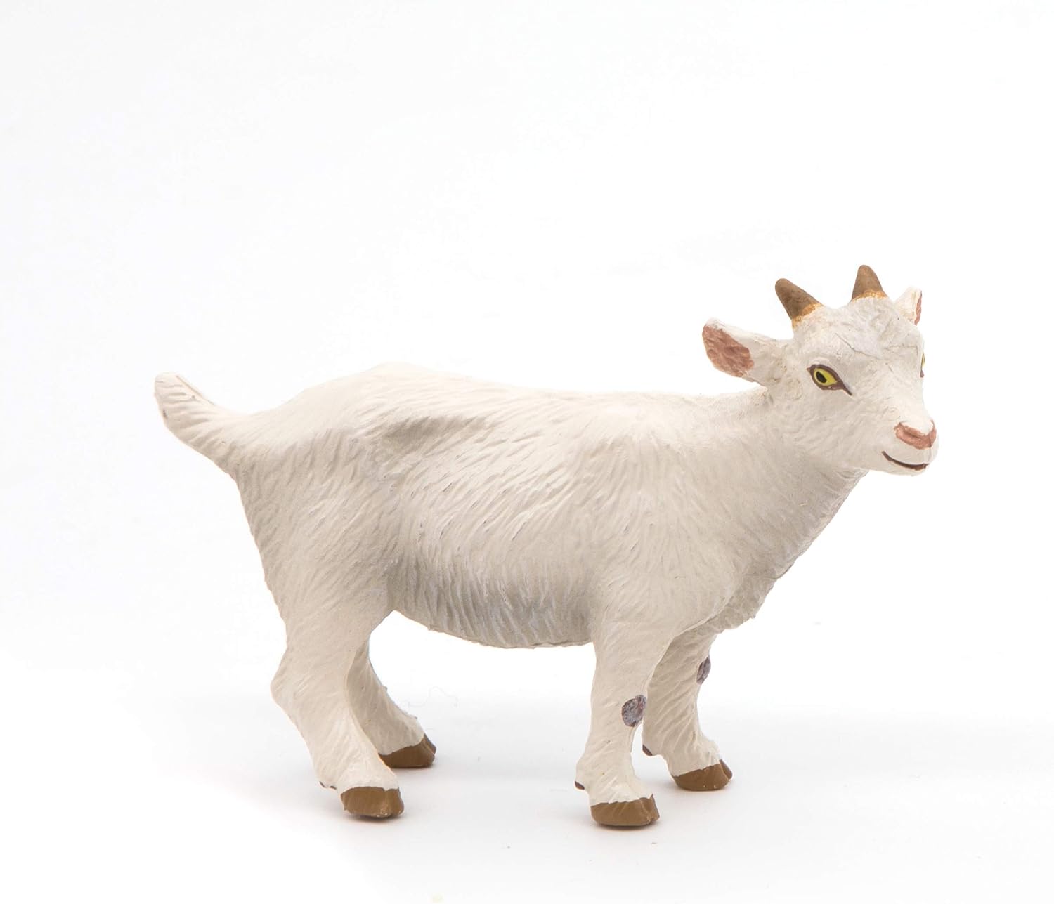 PAPO FARMYARD FRIENDS Figurine, 51146 White Kid Goat, Multicolour, 12 x 13 x 7 cm