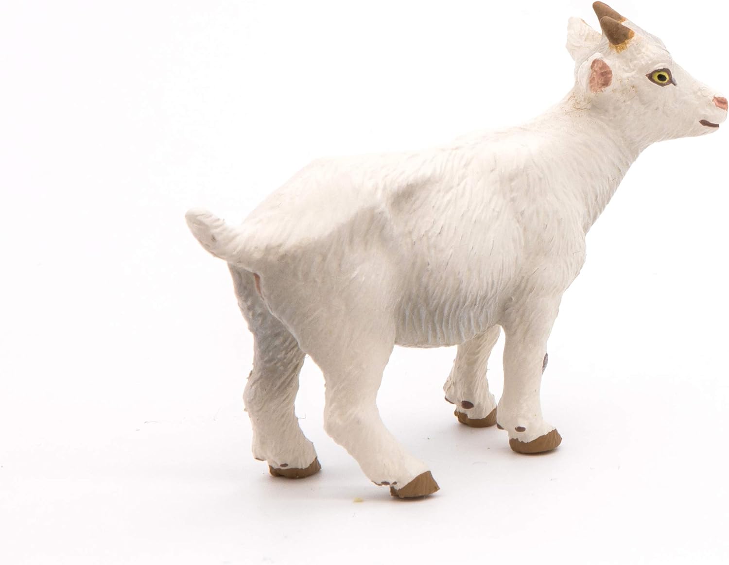 PAPO FARMYARD FRIENDS Figurine, 51146 White Kid Goat, Multicolour, 12 x 13 x 7 cm