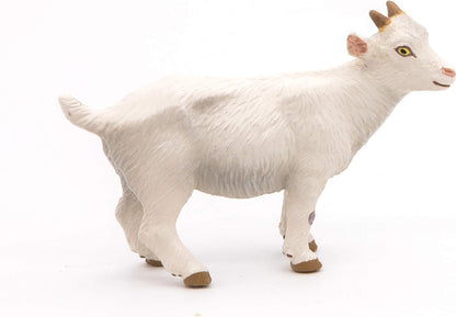 PAPO FARMYARD FRIENDS Figurine, 51146 White Kid Goat, Multicolour, 12 x 13 x 7 cm