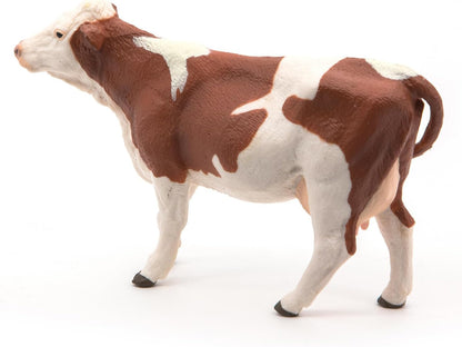 Papo FARMYARD FRIENDS Tiere Figurine, 51165 Montbéliarde Cow, Multicolour