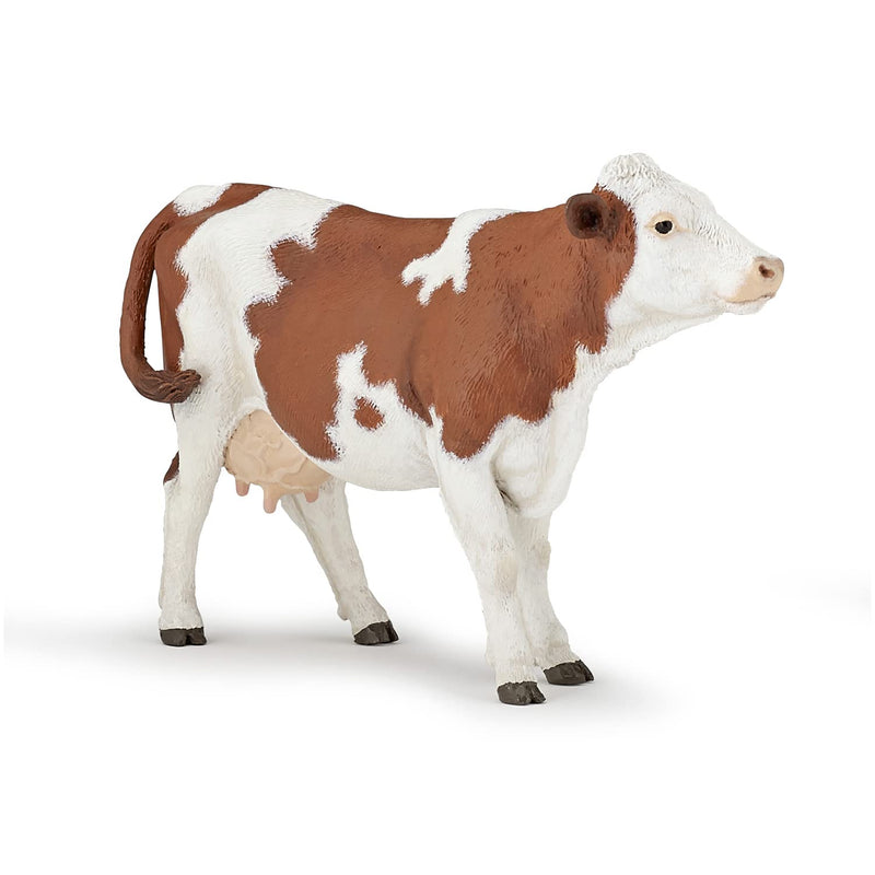 Papo FARMYARD FRIENDS Tiere Figurine, 51165 Montbéliarde Cow, Multicolour